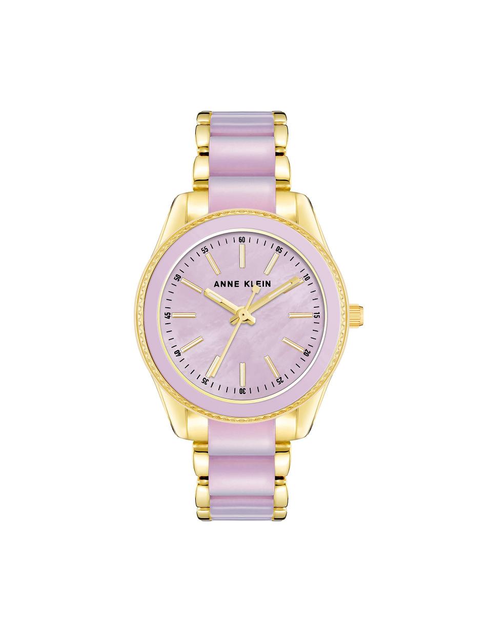 Les métaux Anne Klein Pearlescent Resin Link Watch   | APW-9936639